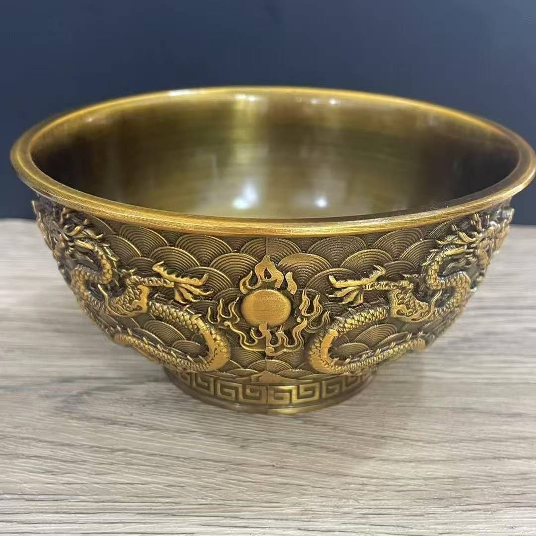 新品・未使用】旧家収蔵 中国古玩 大清乾隆年制 双龍戯珠 ギフト