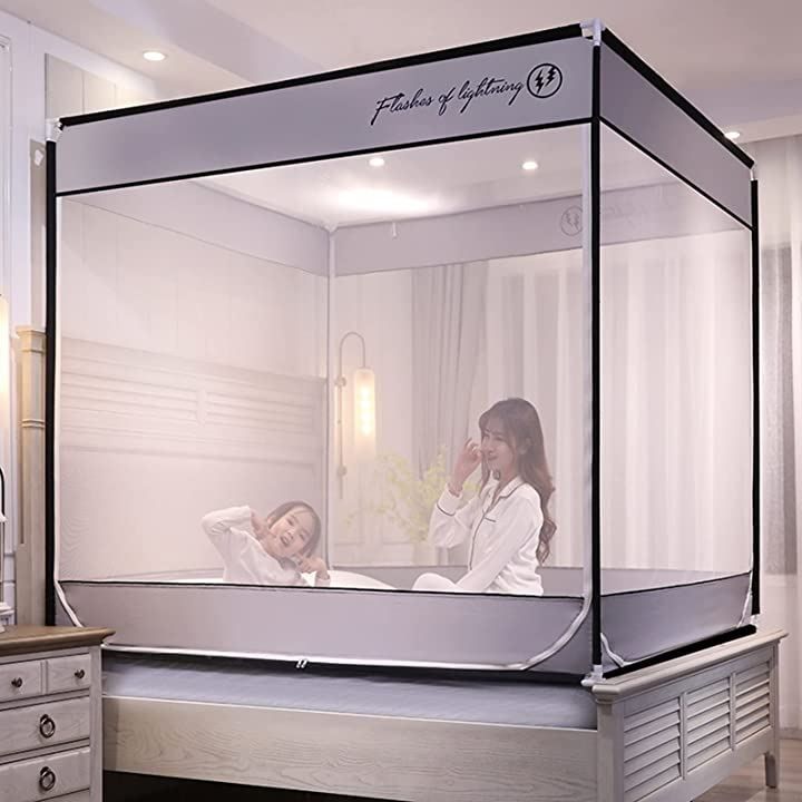 HZDMJ ベビーベッド ネイビー HZDMJ ベビーベッド ネイビー 蚊帳付き