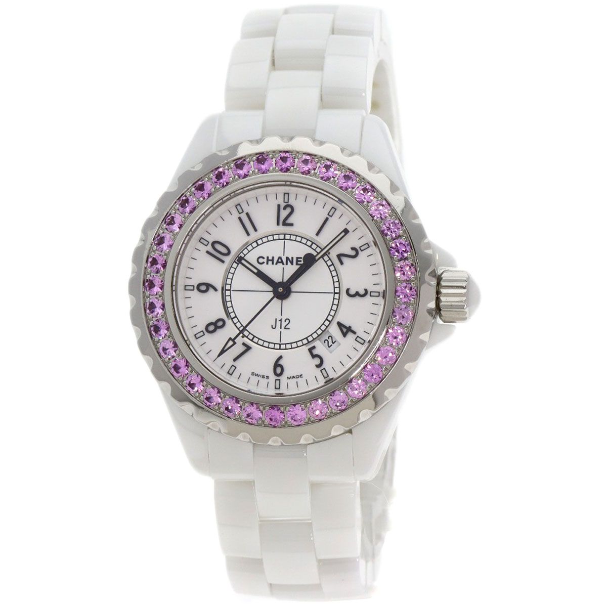 CHANEL シャネル H1181 J12 33mm ピンクサファイア 腕時計
