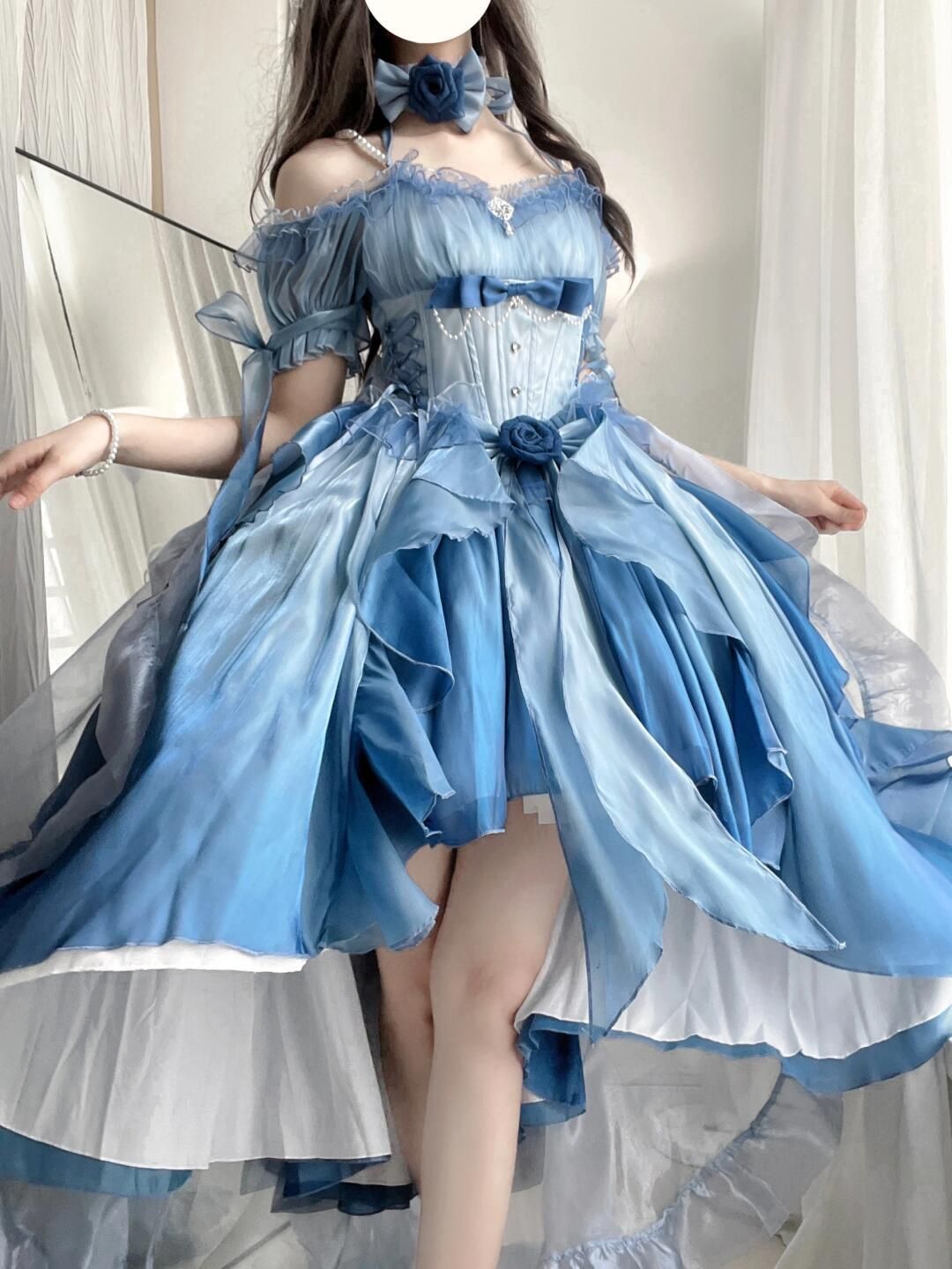 ロリータワンピース lolitaドレス 洋服 2点セット（ワンピース+  