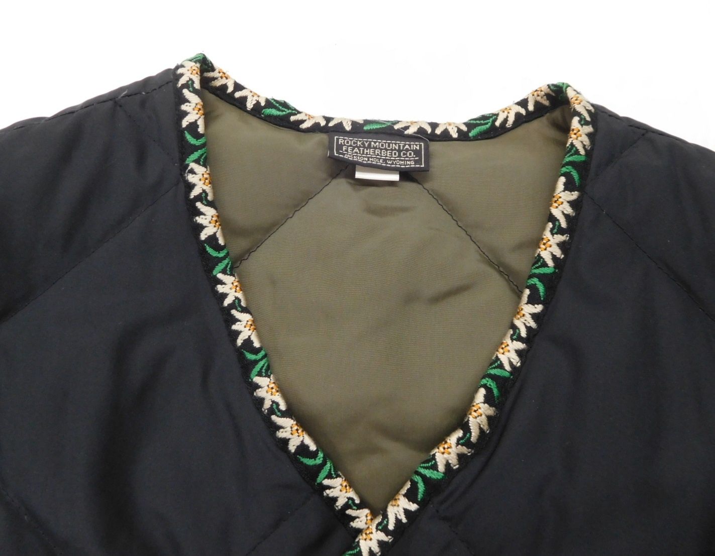 Rocky Mountain feather bed Fennica キルティングダウンジャケット ブラック 日本製 size:34 ROCKY MOUNTAIN FEATHERBED × fennica / ＜Men's＞6Month チロリアン