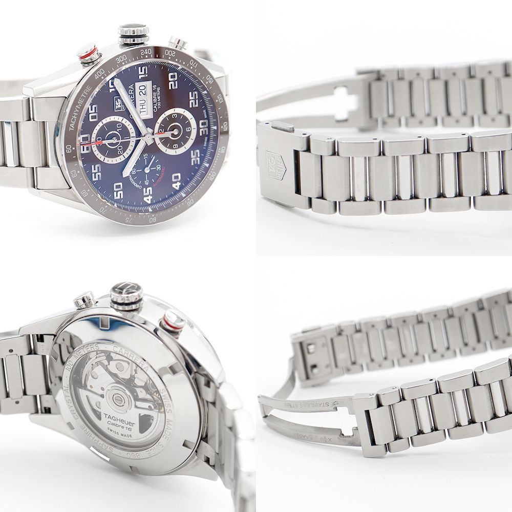 内部点検済 TAG Heuer タグホイヤー カレラ キャリバー16 クロノグラフ CV2A1S BA0799 デイデイト 茶 ブラウン SS ステンレス メンズ 自動巻き【6ヶ月保証】【腕時計】【中古】 内部点検済 TAG Heuer タグホイヤー カレラ キャリバー16 クロノグラフ