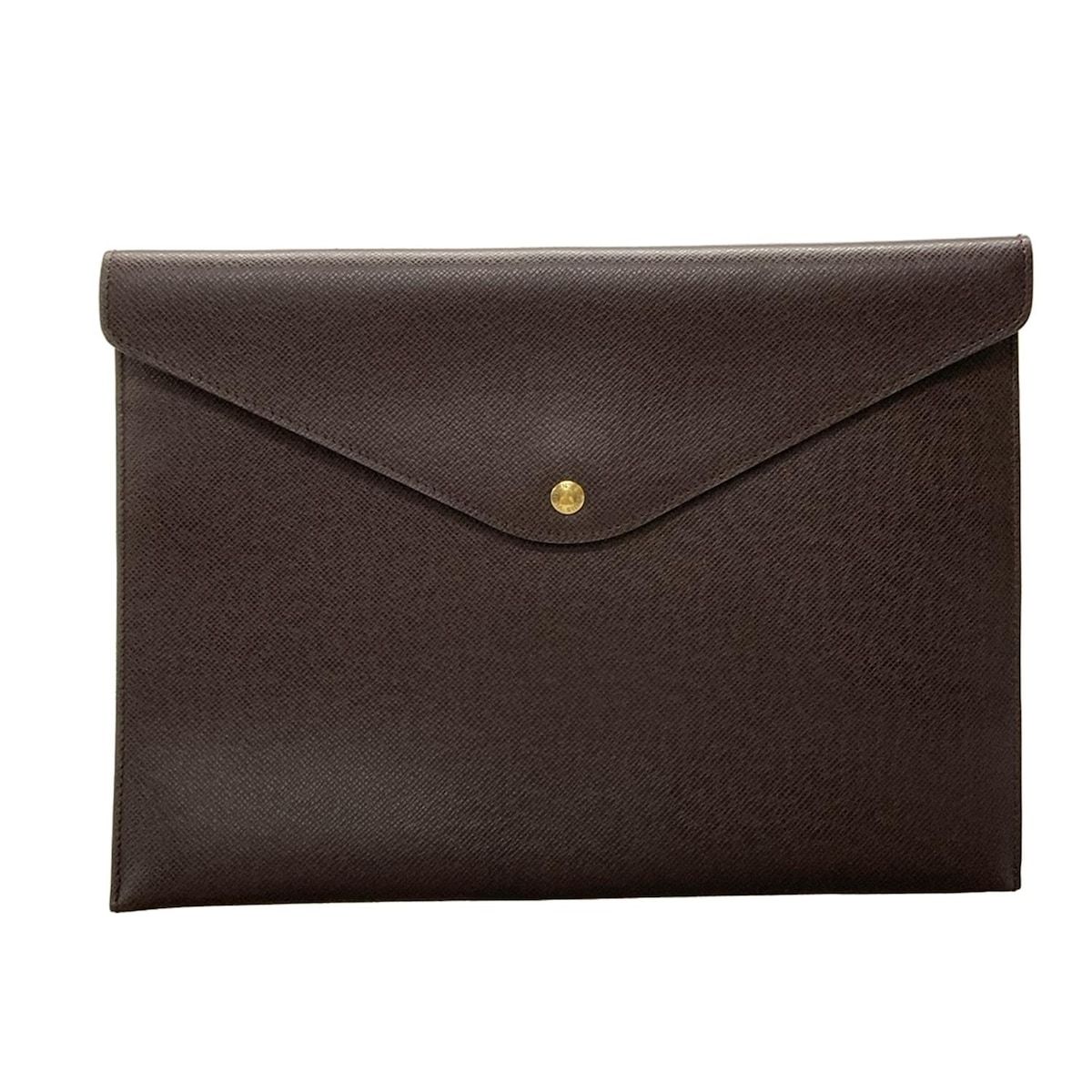 LOUIS VUITTON ルイヴィトン クラッチバッグ タイガ ドキュメントケース M99087 アカジュー レザー