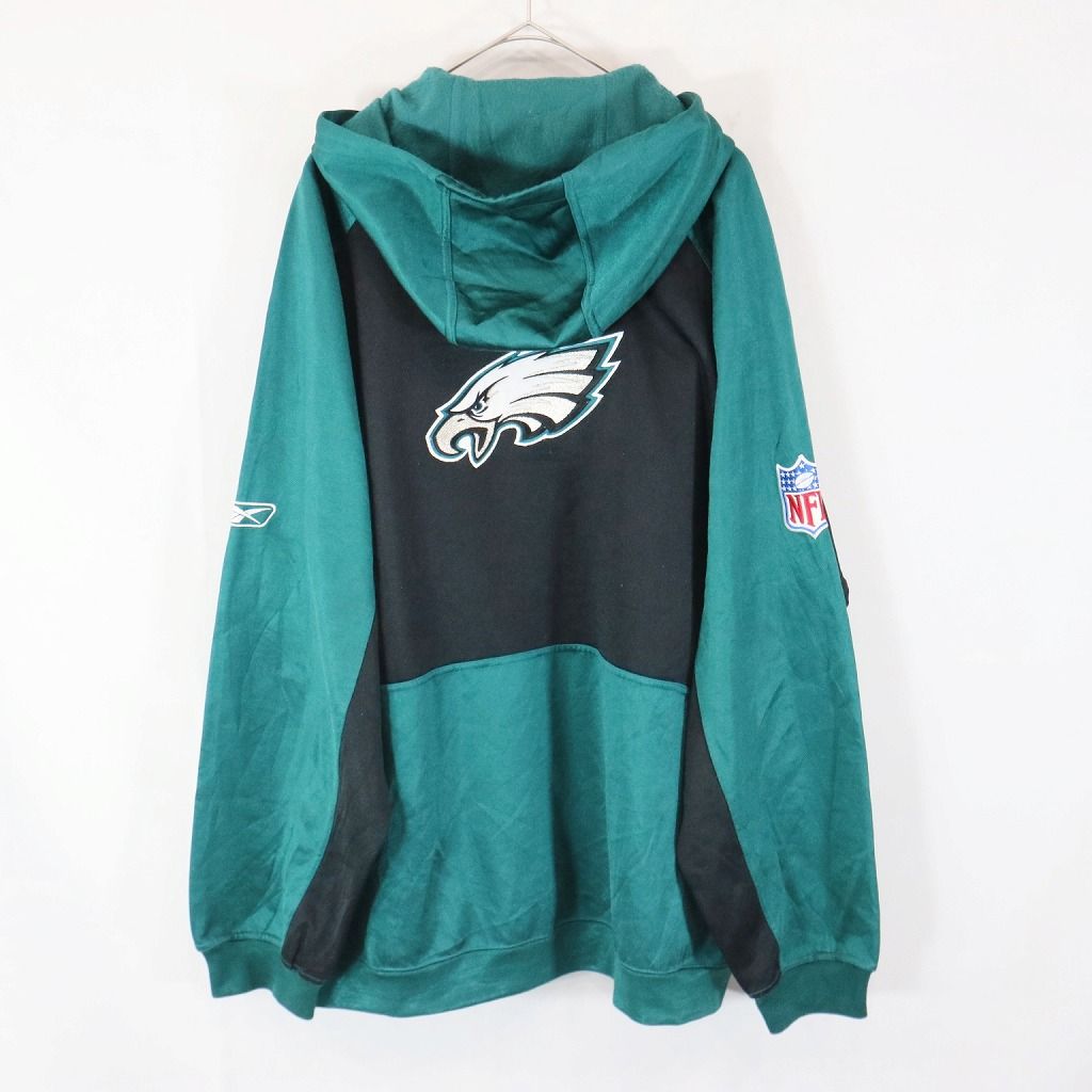 SALE/ Reebok リーボック NFL Philadelphia Eagles フィラデルフィアイーグルス パーカー 刺繍 アメフト グリーン  (メンズ XL) 中古 古着 N8974 - メルカリ