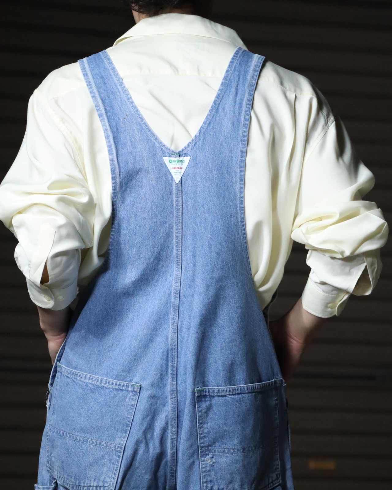 ふぃー様 70s OshKosh 42タロン デニムオーバーオール 1980s OSHKOSH oversized denim overall 80年代 オシュコシュ オーバー
