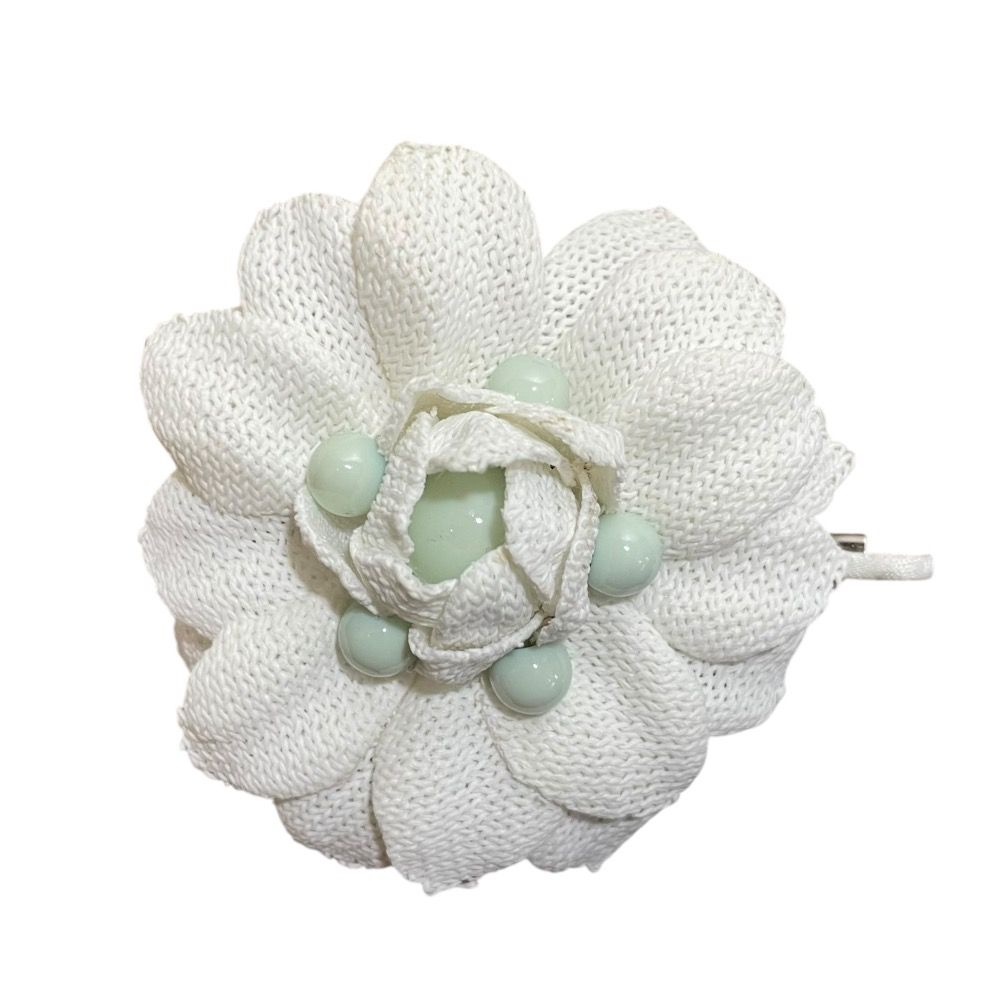 美品 Rene ルネ リボン ハート フラワー ミンクファー ブローチ