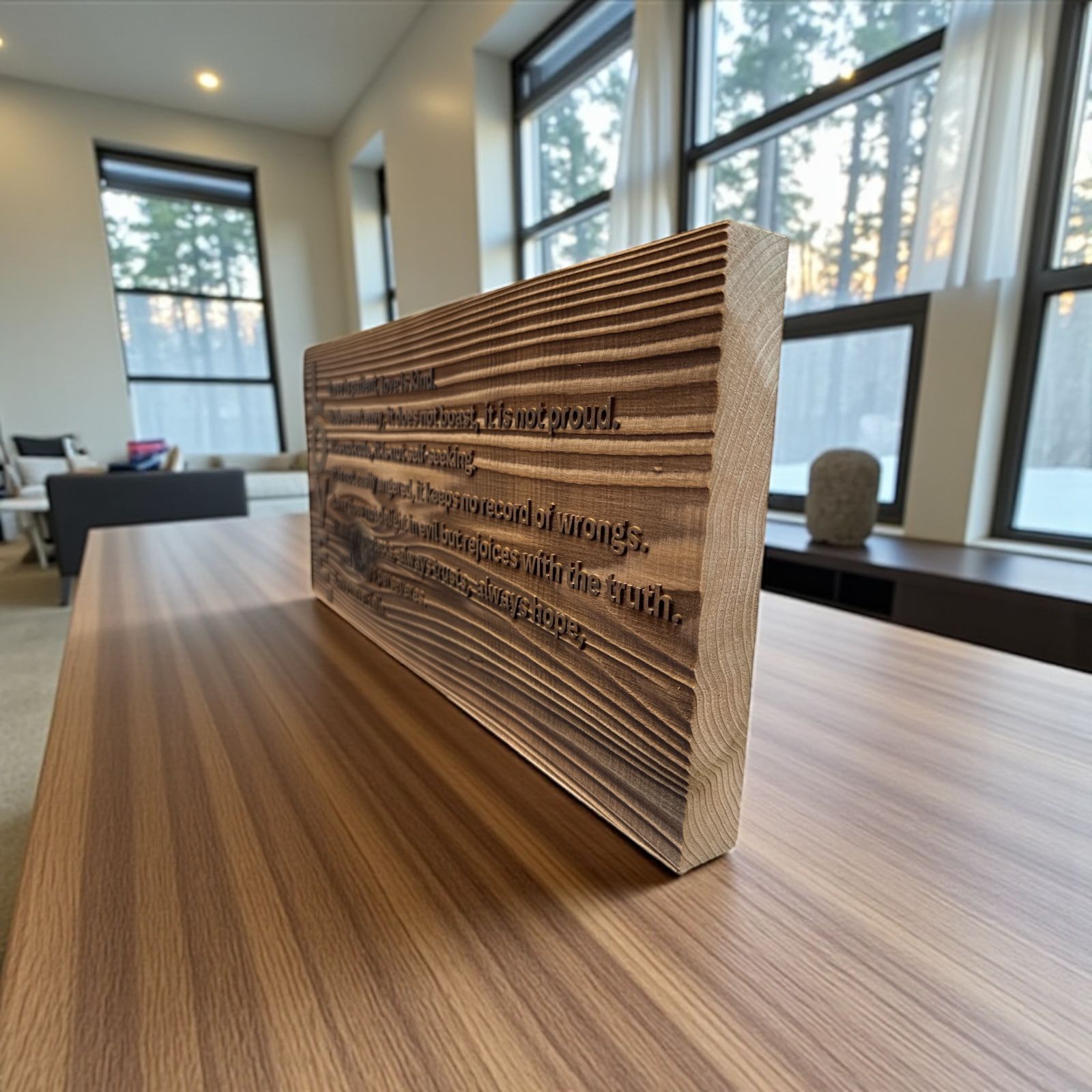 木製インテリアプレート LOVE. ラージサイズ