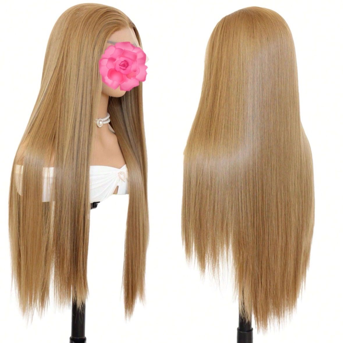 広範囲レース】手植えレースウィッグ フロントレース フルウィッグ