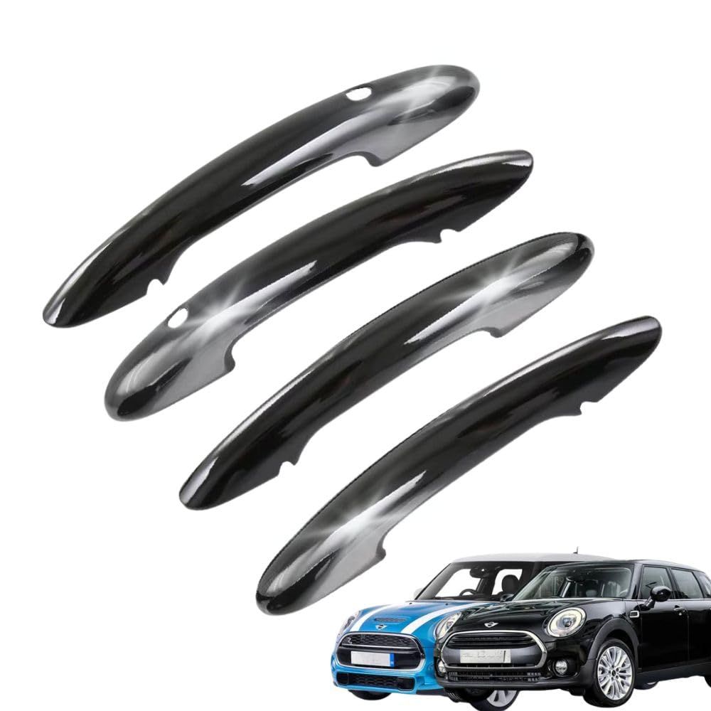 MORASTYLE ミニクーパー ドアハンドルカバー BMW MINI ドアハンドル 4個 セット F54 F55 F60 専用設計 コンフォートアクセス対応 スマートキー カスタム (ブラック) [ブラック]