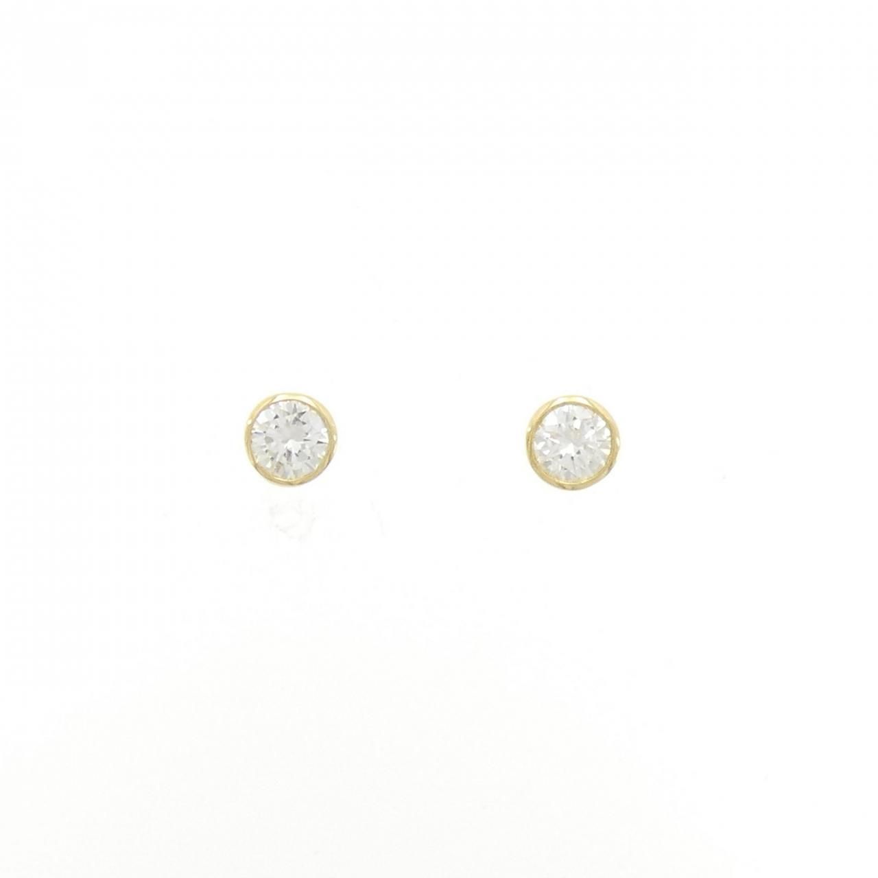 リメイク K18YG|ST ダイヤモンド ピアス 0.235CT 0.245CT H SI1 Good