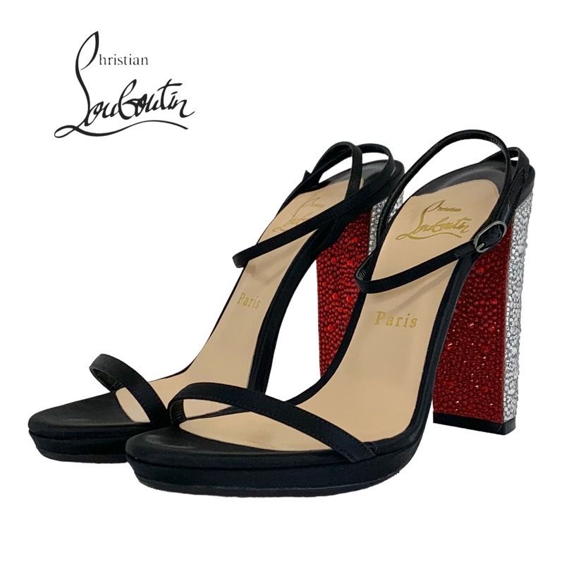 Louis Vuitton サンダル ブラウン 10cmヒール ☆上品スタイルに格上げ