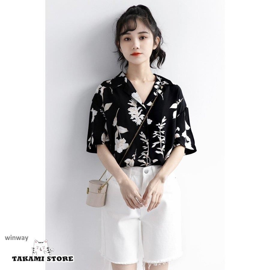 アロハシャツ レディース シャツ 半袖 トップス 春夏 ボタニカル柄 花柄 シャツブラウス 半袖シャツ 開襟シャツ 柄シャツ 総柄シャツ 襟付きシャツ オープンカラ タイ風 花柄 総柄 レディース アロハシャツ 柄シャツ ブラウス