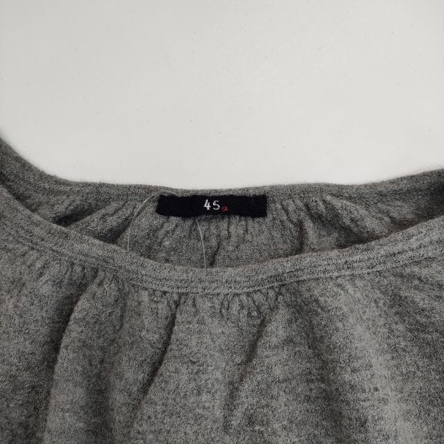 45R/45rpm バイカラーウール天竺ブラウス 定価27500円 セーター ニット