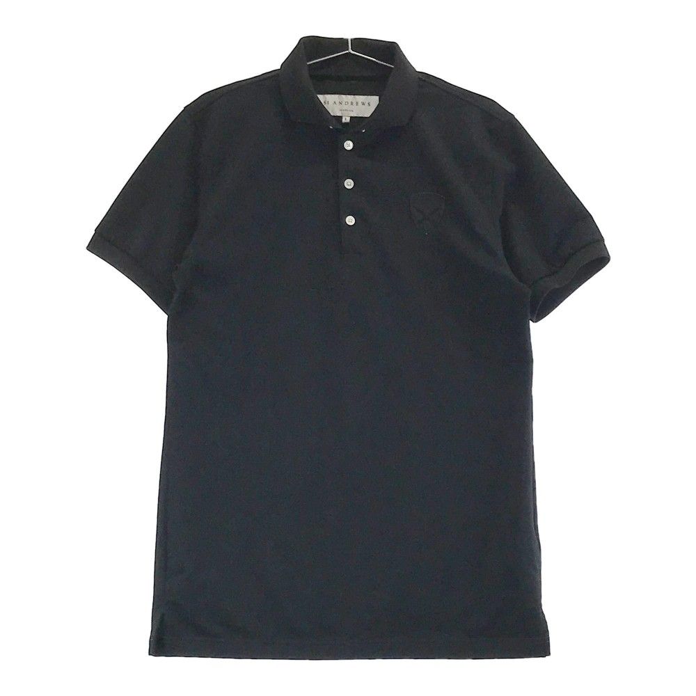 サイズ：L ST ANDREWS セントアンドリュース  半袖ポロシャツ  ブラック系 [240101336848]# ゴルフウェア メンズ ストスト