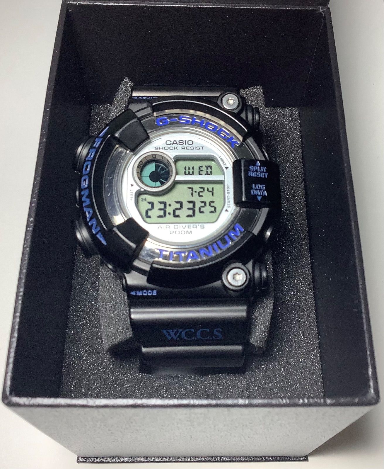 ク*ネ様 CASIO G-SHOCK DW-8201WC マンタ　美品　フロッグ DW-8201WC-8T W.C.C.S. フロッグマン 黒ロゴ トリプルマンタEL