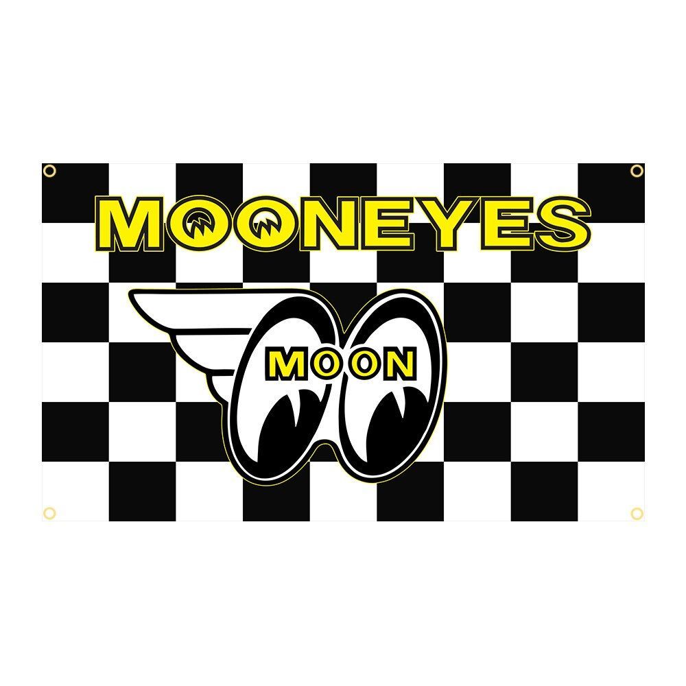ムーンアイズ MOONEYESフラッグ ガレージ アメリカン 旗 ささげ