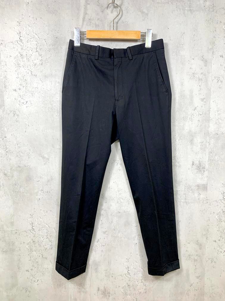 N.HOOLYWOOD エヌハリウッド 181-pt06-025 COLLECTION LINE ストレッチ スラックス パンツ size36|黒 ◎メンズ