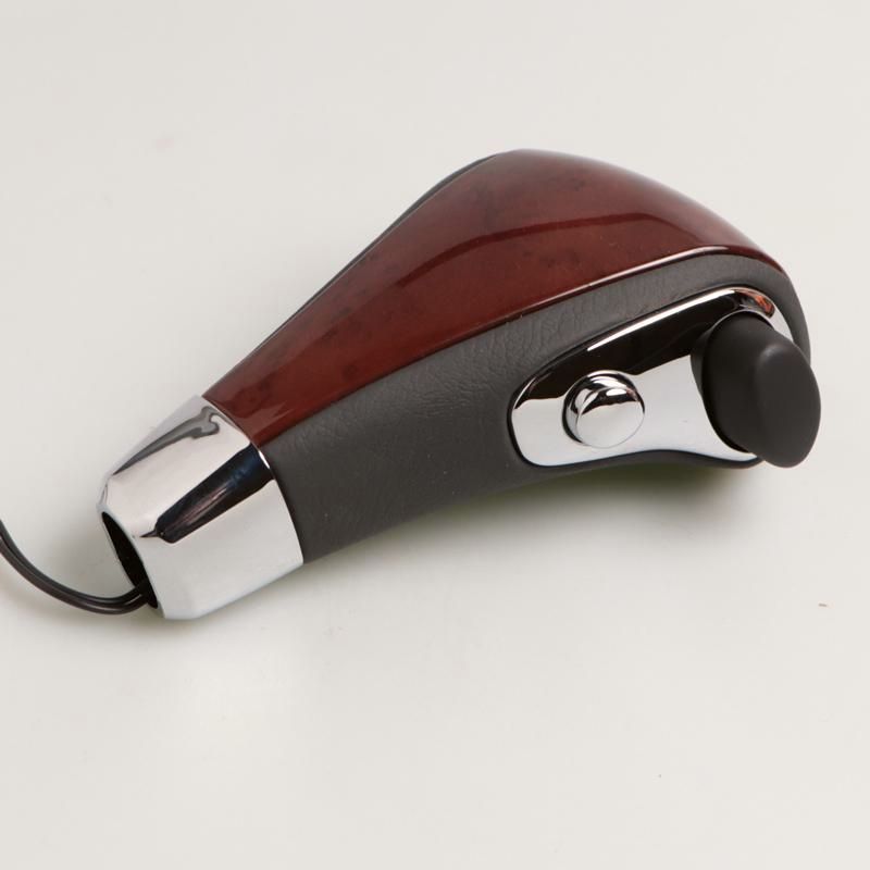 送料無料 ランクル ランドクルーザー 100 前期 4速AT車 用 ウッドコンビシフトノブ 茶木目 グレー革