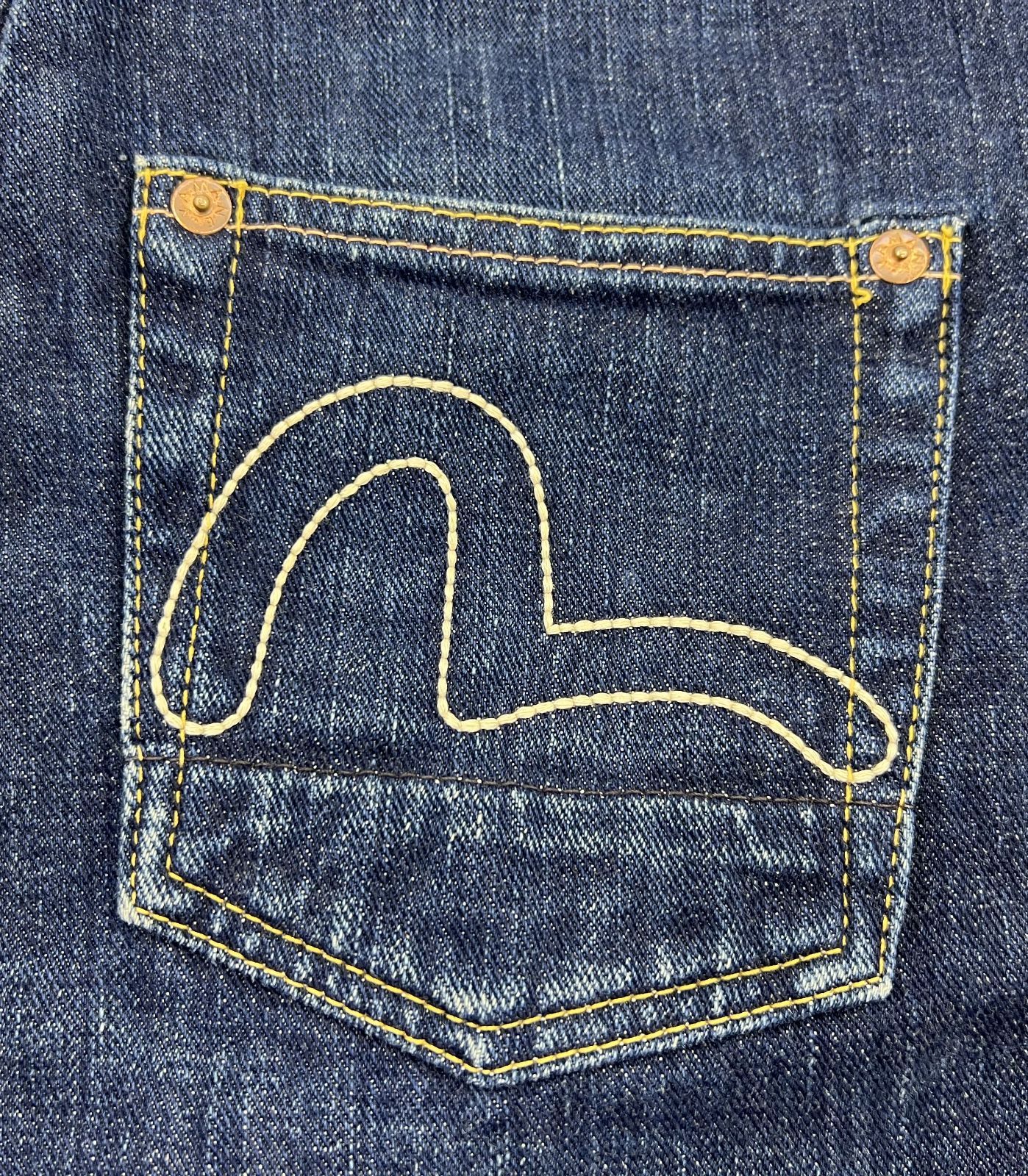 盛岡78-0028】EVISU donna ｴｳﾞｨｽ ﾄﾞﾝﾅ ジャンスカ デニム yamane
