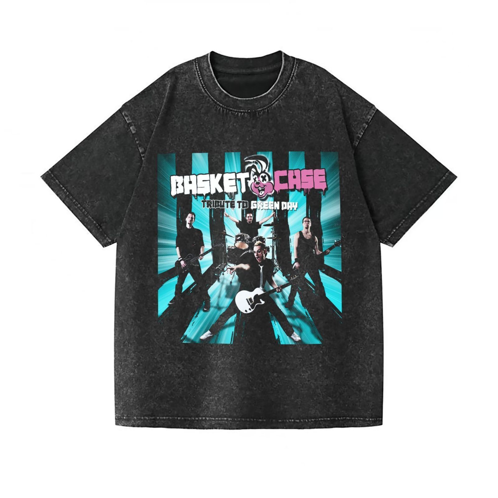 激レア感！グリーン・デイ ヴィンテージ風 半袖Tシャツ「BASKET