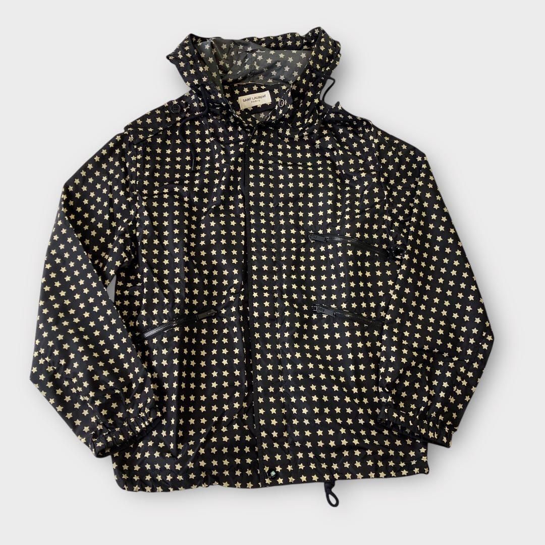 サンローラン スタープリントマウンテンパーカー ジャケット ドット柄