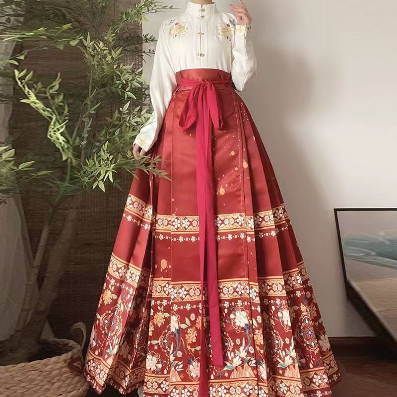 漢服セット レディース服 Lサイズ 明制 馬面裙 チェンジ・ザ・ライフ メルカリ 漢服セット レディース服 Lサイズ 明制 馬面裙