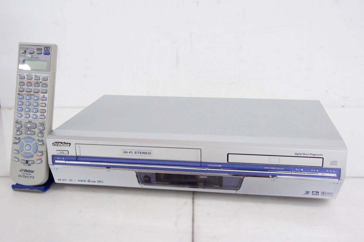 ♥️分解メンテナンス済✨ビクター✨VHS✨DVD✨ビデオデッキ✨HR-DF3 ♥️分解メンテナンス済✨ビクター✨VHS✨DVD✨ビデオデッキ✨HR-DF3