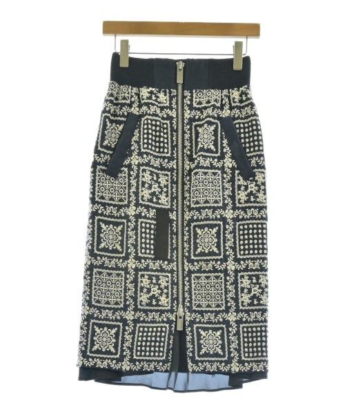 sacai ひざ丈スカート レディース 古着 送料無料