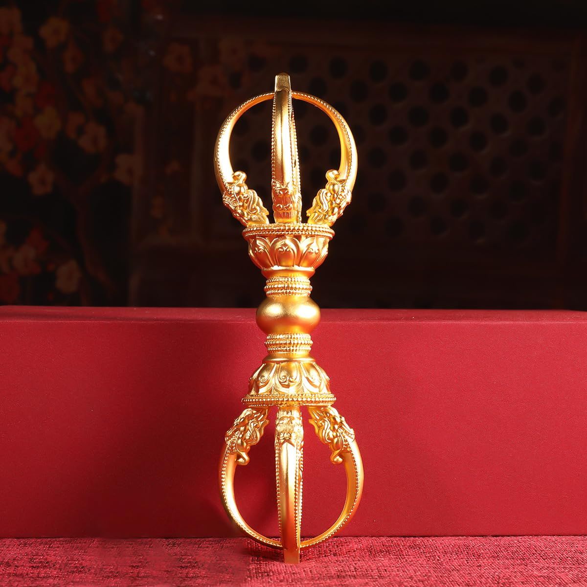 数量 五鈷杵 お守り 長さ18cm ◆密教で使われる仏具 密教法具 寺院仏具 手道具 金剛杵 真鍮 銅製