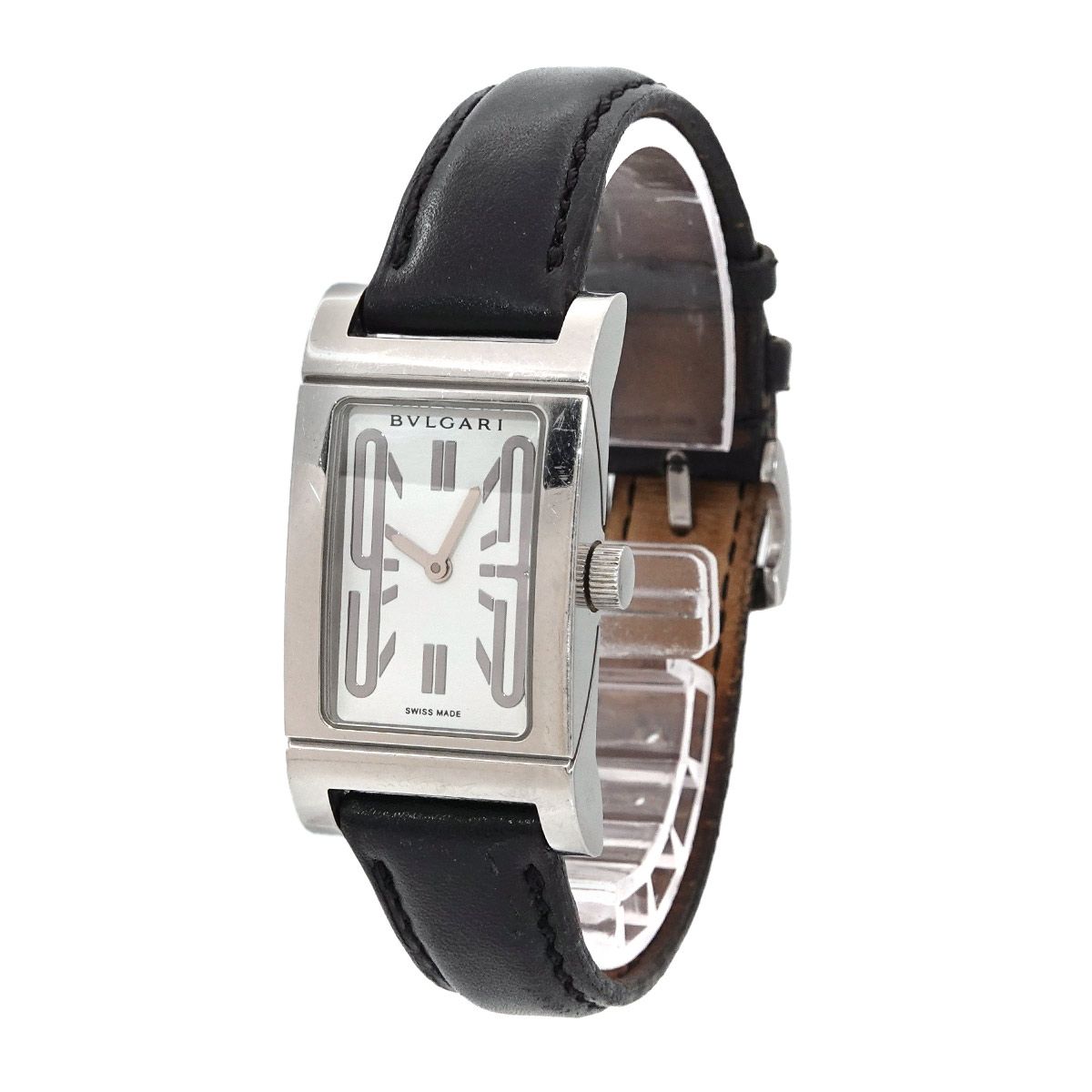 ブルガリ BVLGARI レッタンゴロ RT39S レディース 腕時計 ホワイト  