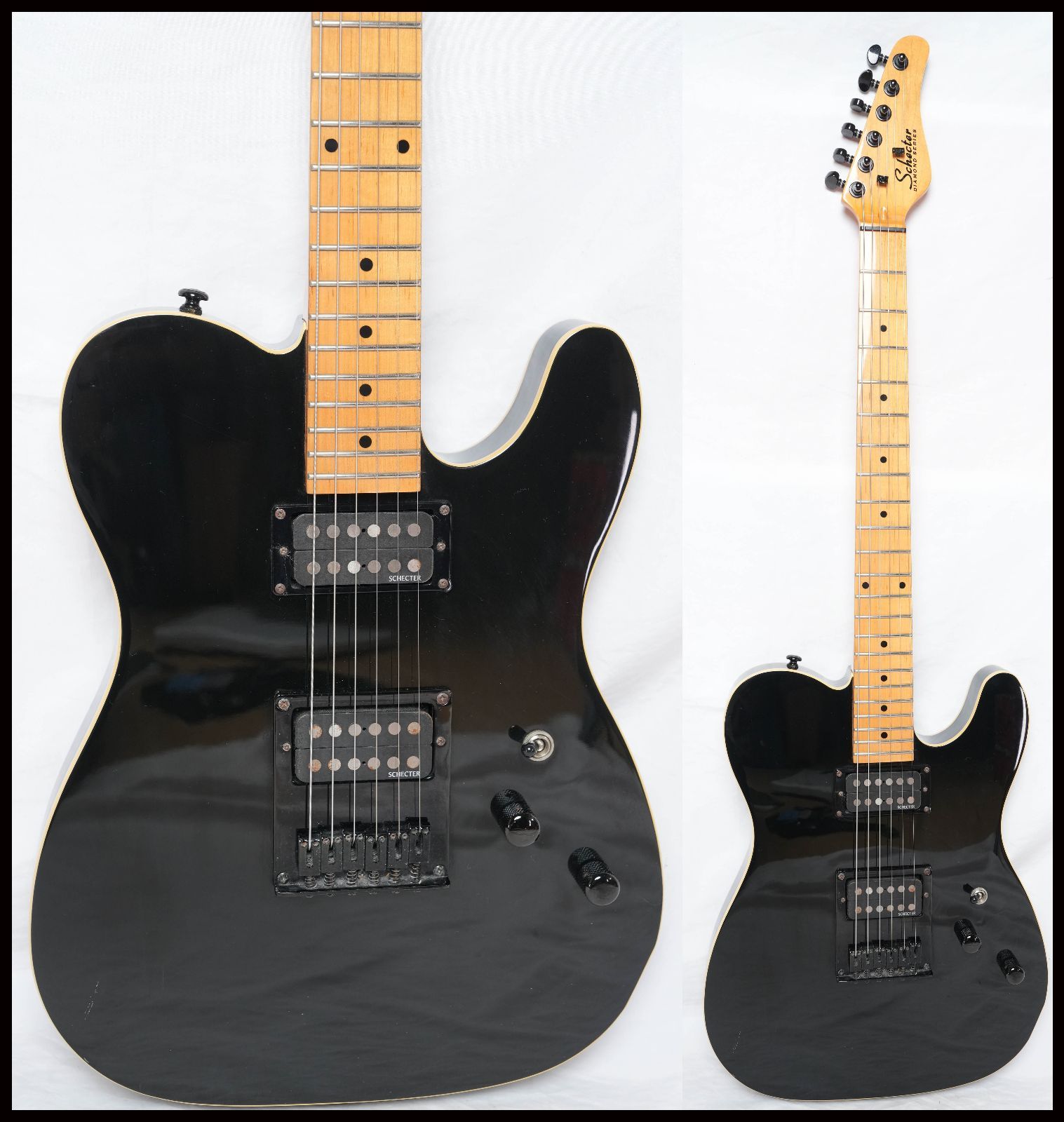 ☆SCHECTER☆Diamond series PT-M BLACK TELECASTER 2Hテレキャスター