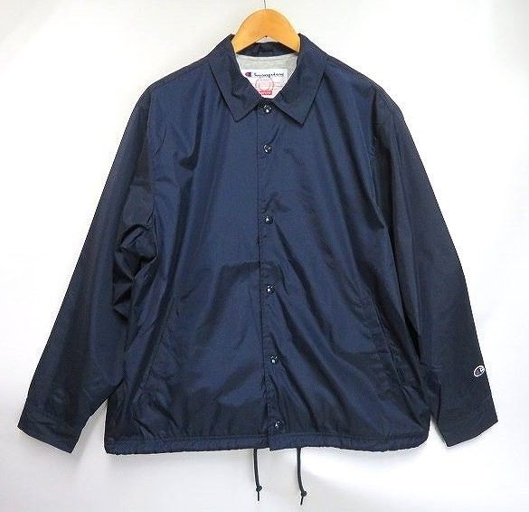 s24g-631x【中古】Supreme ｼｭﾌﾟﾘｰﾑ24SSChampion Coaches Jacket  Navy/Mediumｺｰﾁｼﾞｬｹｯﾄ