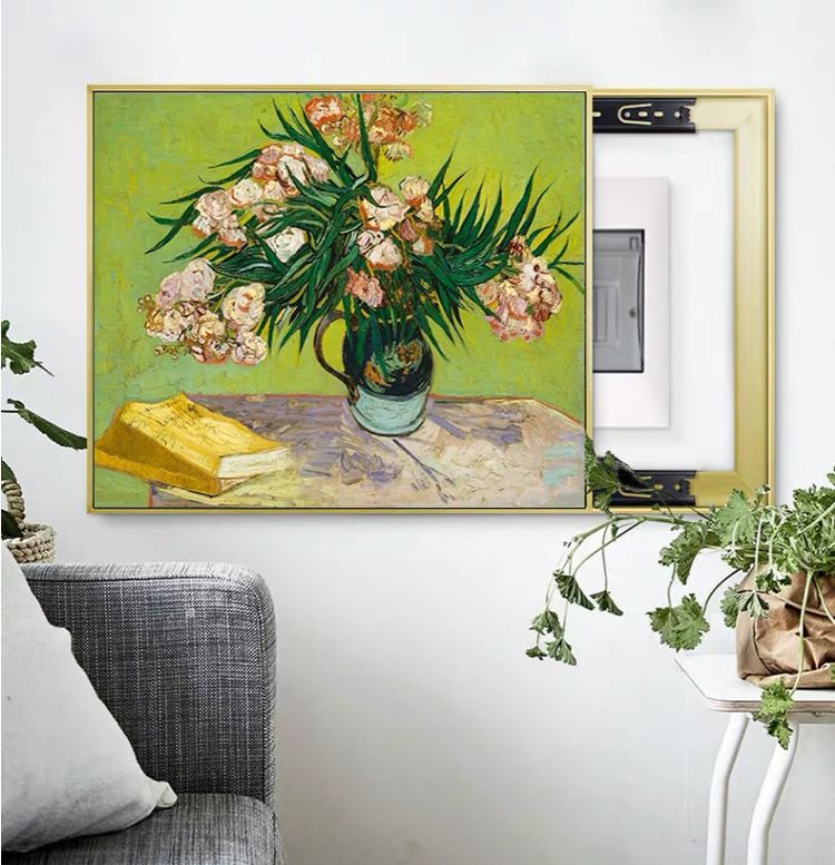 ゴッホホワイトローズ装飾絵画油絵