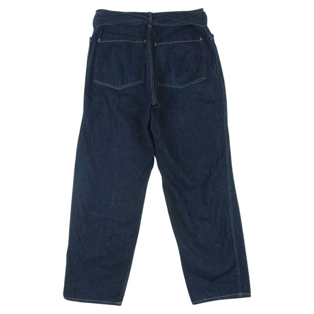 COMOLI コモリ 22AW W03-03001 ベルテッド デニム パンツ コットン 