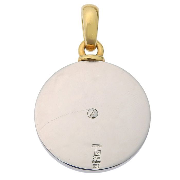 BVLGARI ブルガリ ホロスコープ 1Pダイヤ ペンダント トップ K18YG SS