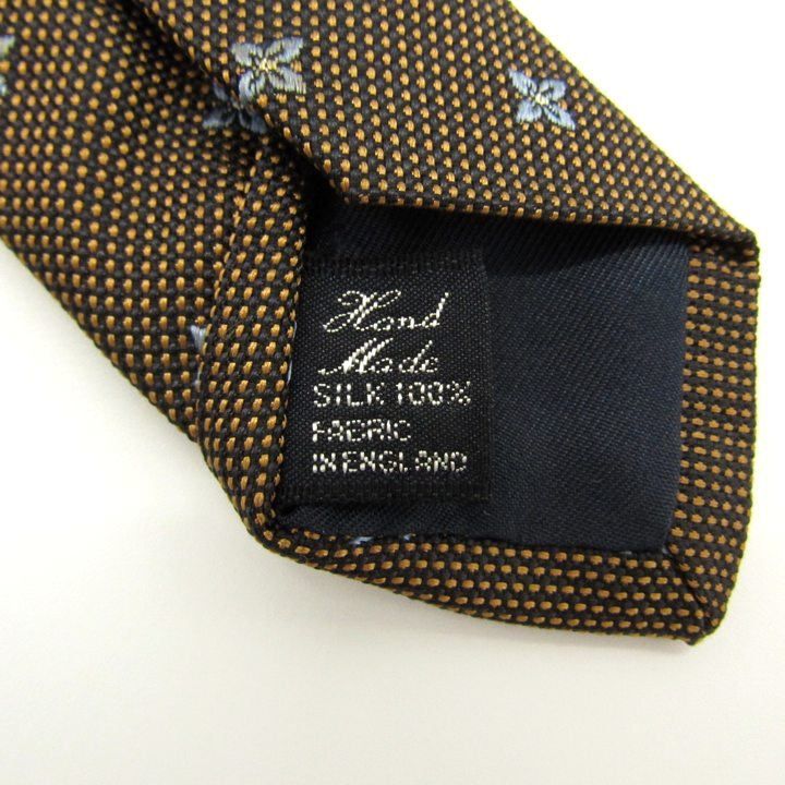 ドレイクス ブランド ネクタイ シルク 小紋柄 総柄 ハンドメイド 英製