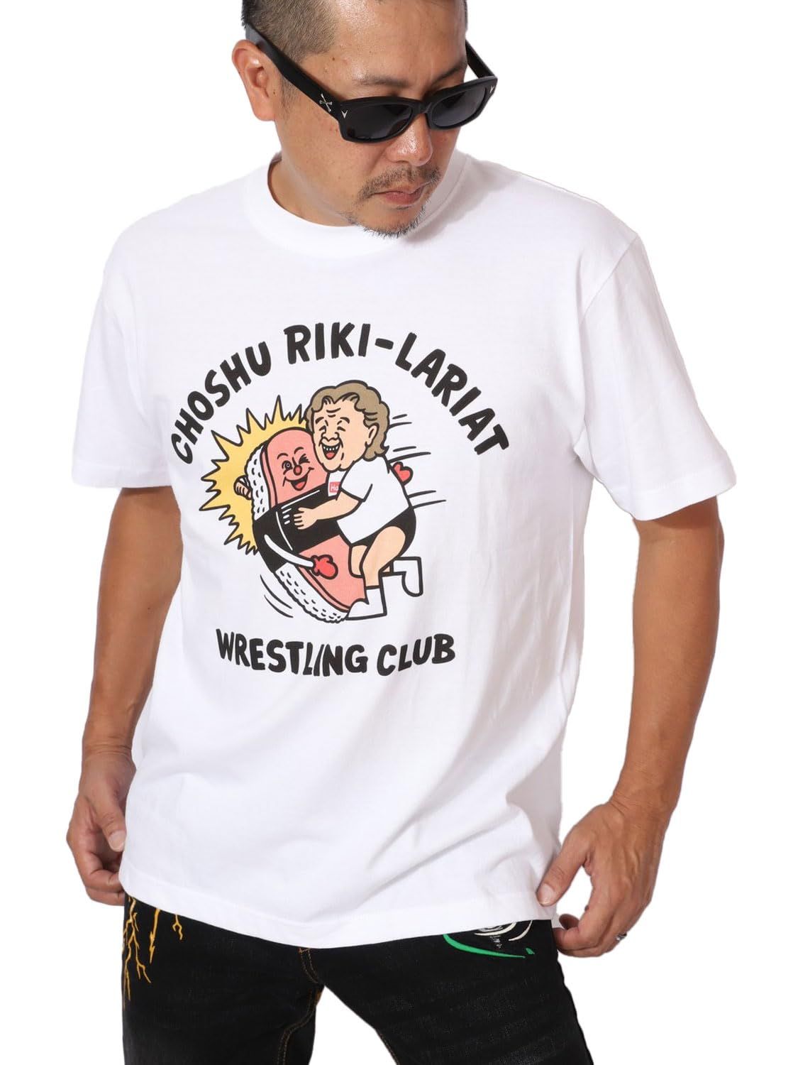 [長州力] 半袖 Tシャツ リキラリアット CHST-2206 リキプロ オフィシャル正規品 ホワイト M [ホワイト] [M]