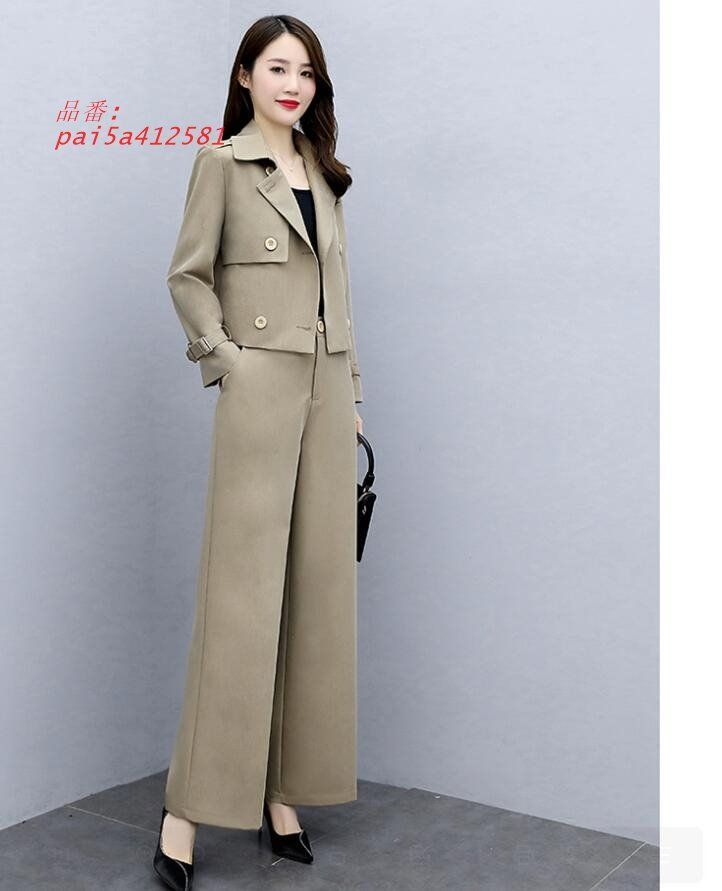 パンツスーツ ワイドパンツ