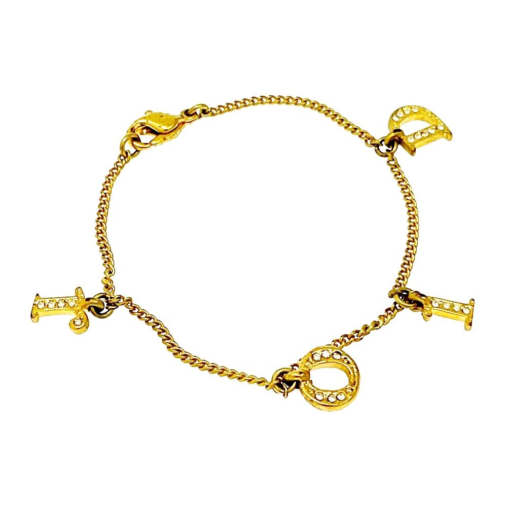 中古】Christian Dior クリスチャンディオール GP ラインストーン DIOR