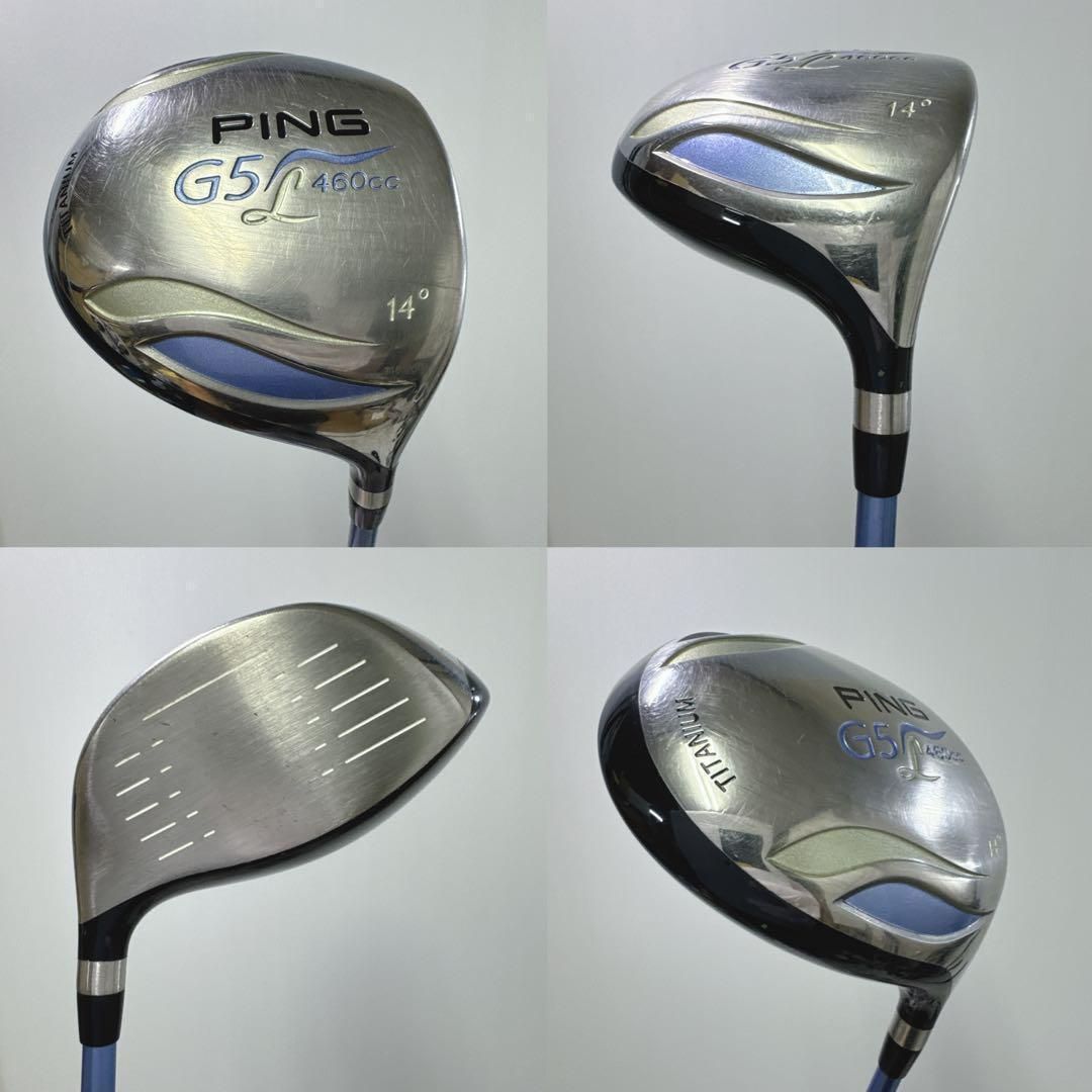 新品グリップ 良品 G5 L 460cc 14° レディース 右 ドライバー単品 新品グリップ 良品 G5 L 460cc 14° レディース 右 ドライバー