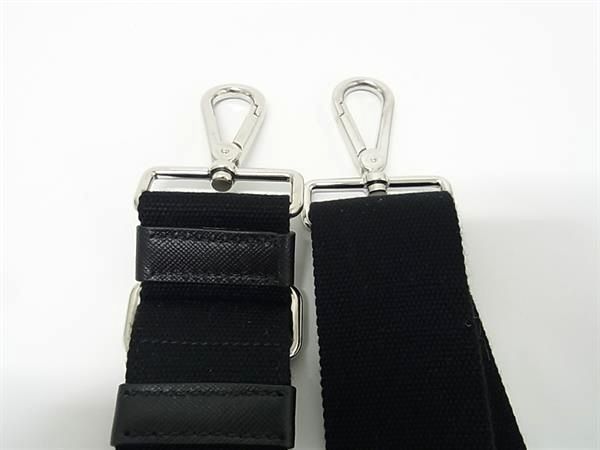 プラダストラップ　ナイロンバック用　ブラック □極美品□ PRADA プラダ ナイロンキャンバス バッグ用 ショルダー