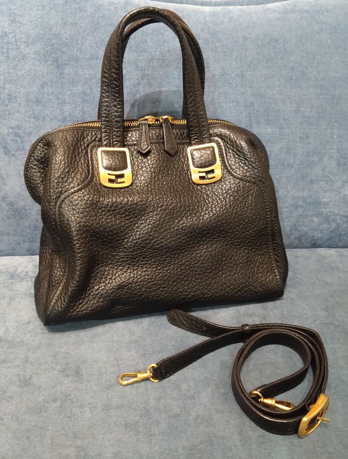 ☆NA04416 FENDI フェンディ カメレオン ハンド ショルダーバッグ