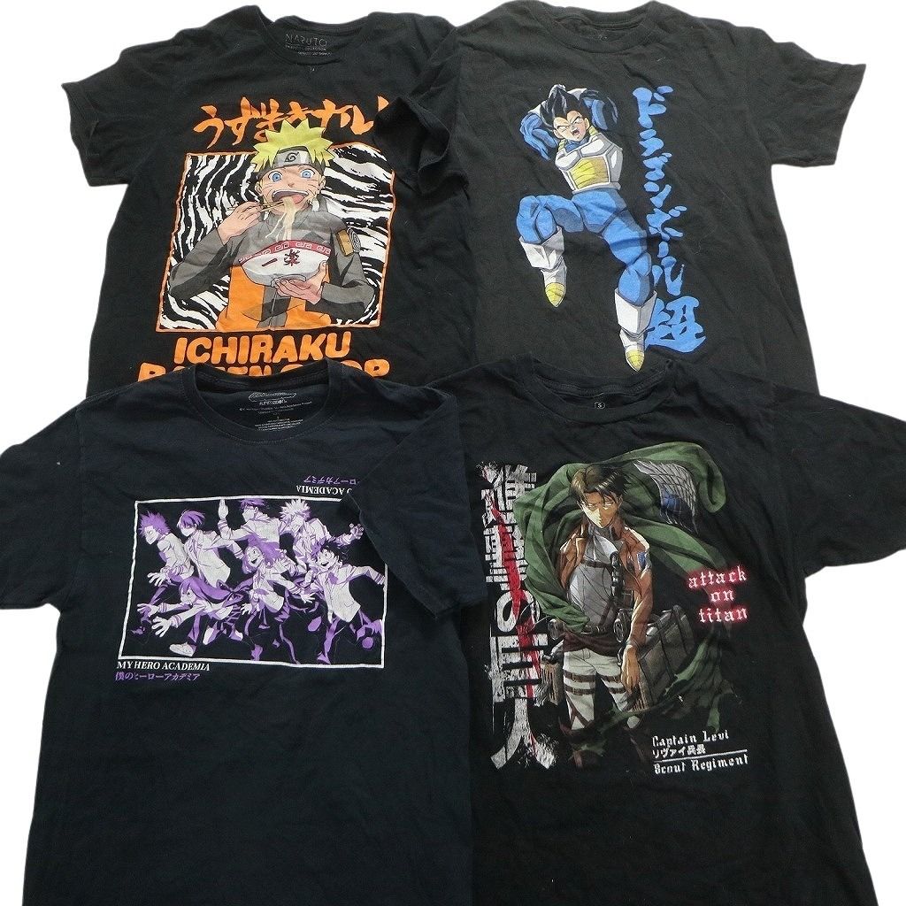 古着卸 まとめ売り キャラクター 半袖Tシャツ 16枚セット (メンズ S