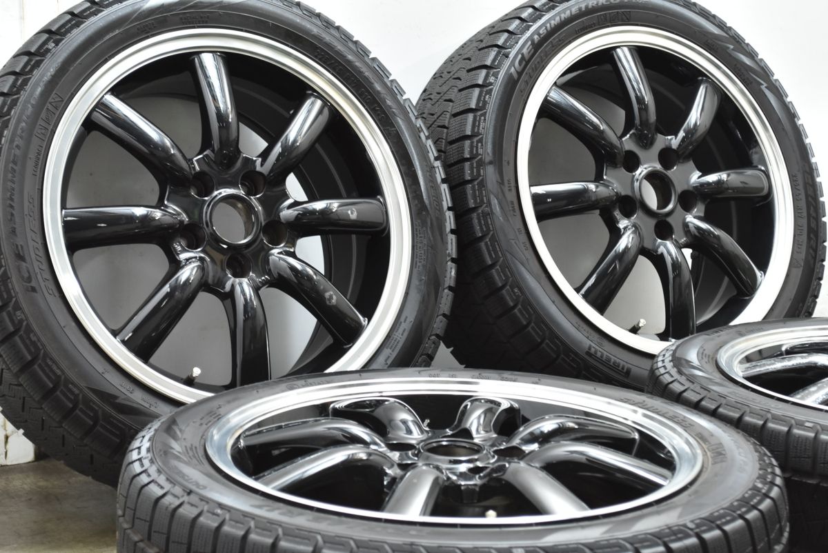 MINI F54 クラブマン 純正サイズ ユーロデザイン クラシックエイト 17in 7.5J 48 112 ピレリ アイスアシンメトリコ プラス 225|45R17