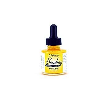 【中古】【非常に良い】Dr. Ph. Martin's Bombay India Ink 1.0 oz Golden Yellow (13BY) wgteh8f