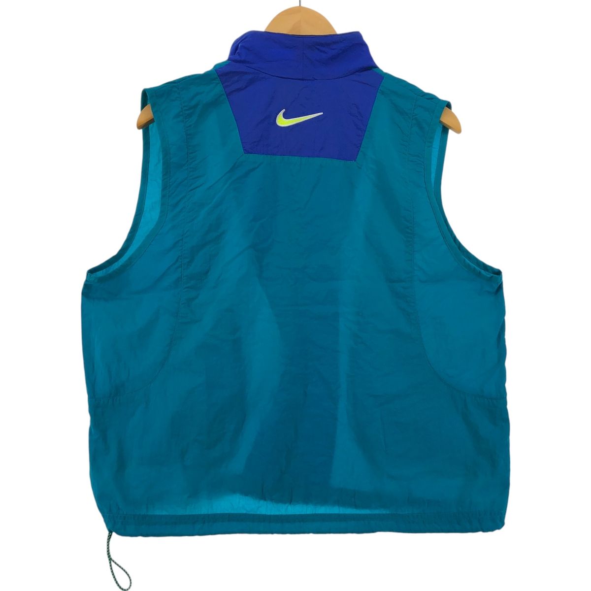 希少ヴィンテージ NIKE ナイロンベスト 00年代 NIKE ナイロンベスト ジップアップ 白 Y2K 菅田将暉