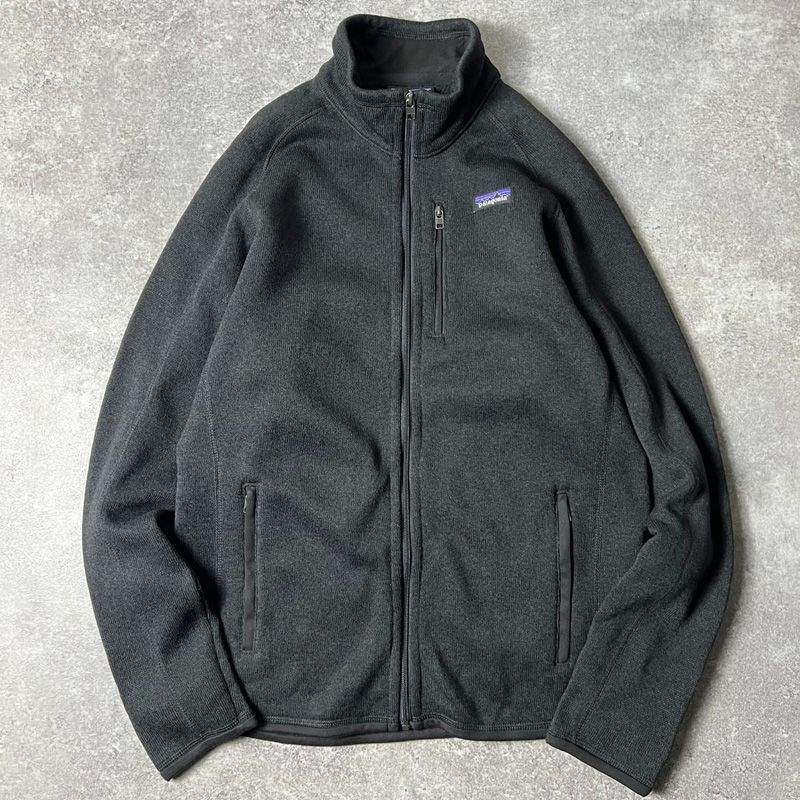 22年製 Patagonia フルジップ ベターセーター ジャケット L / パタゴニア フリース ハイネック チャコール グレー