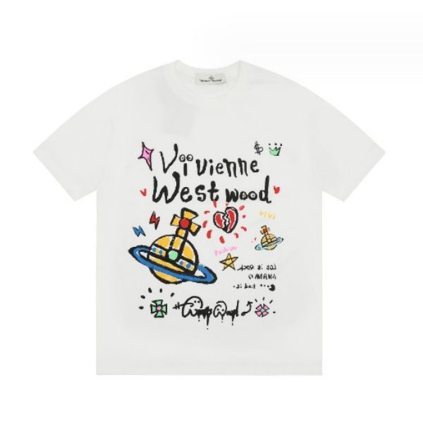 大人気Vivienne Westwood ヴィヴィアンウエストウッド Tシャツ 半袖 男女兼用