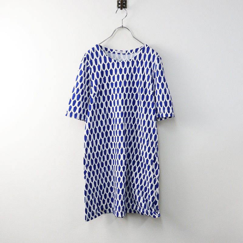 marimekko　マリメッコ suomu　スオム　ウロコ柄 ワンピース Marimekkoマリメッコ】スオム うろこ柄ひざ丈ワンピース
