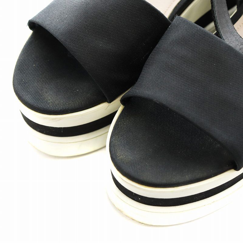 ミュウミュウ MIU MIU スポーツサンダル ロゴ マテラッセレザー ダブルストラップ フラットサンダル 5X135E 88T 002/36